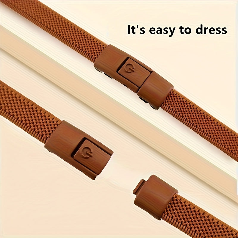 Unisex Elastic No-Tie Shoe Laces with Buckles, 100cm Adjustable