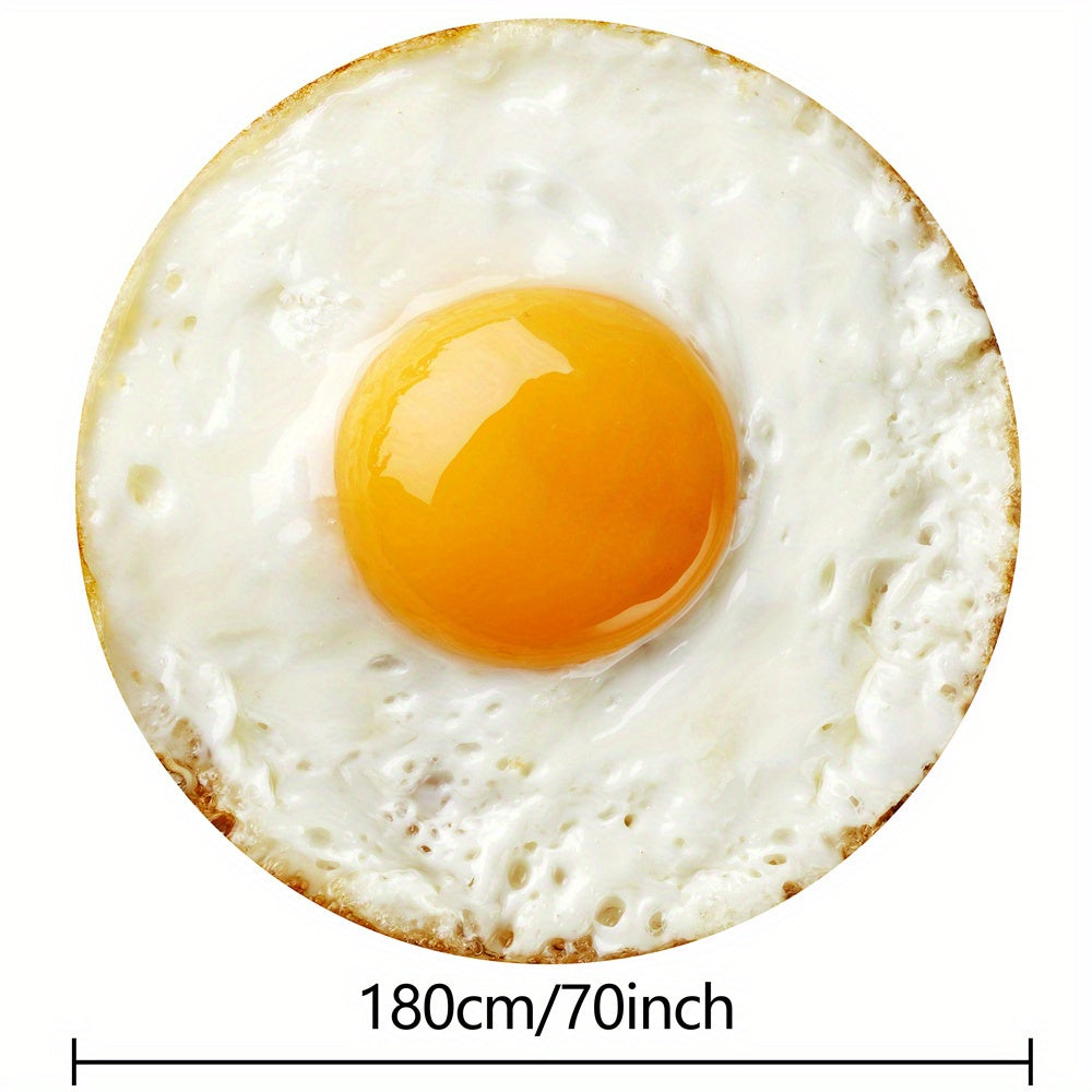 Reversible Microfiber Food Pattern Blanket for Kids and Adults