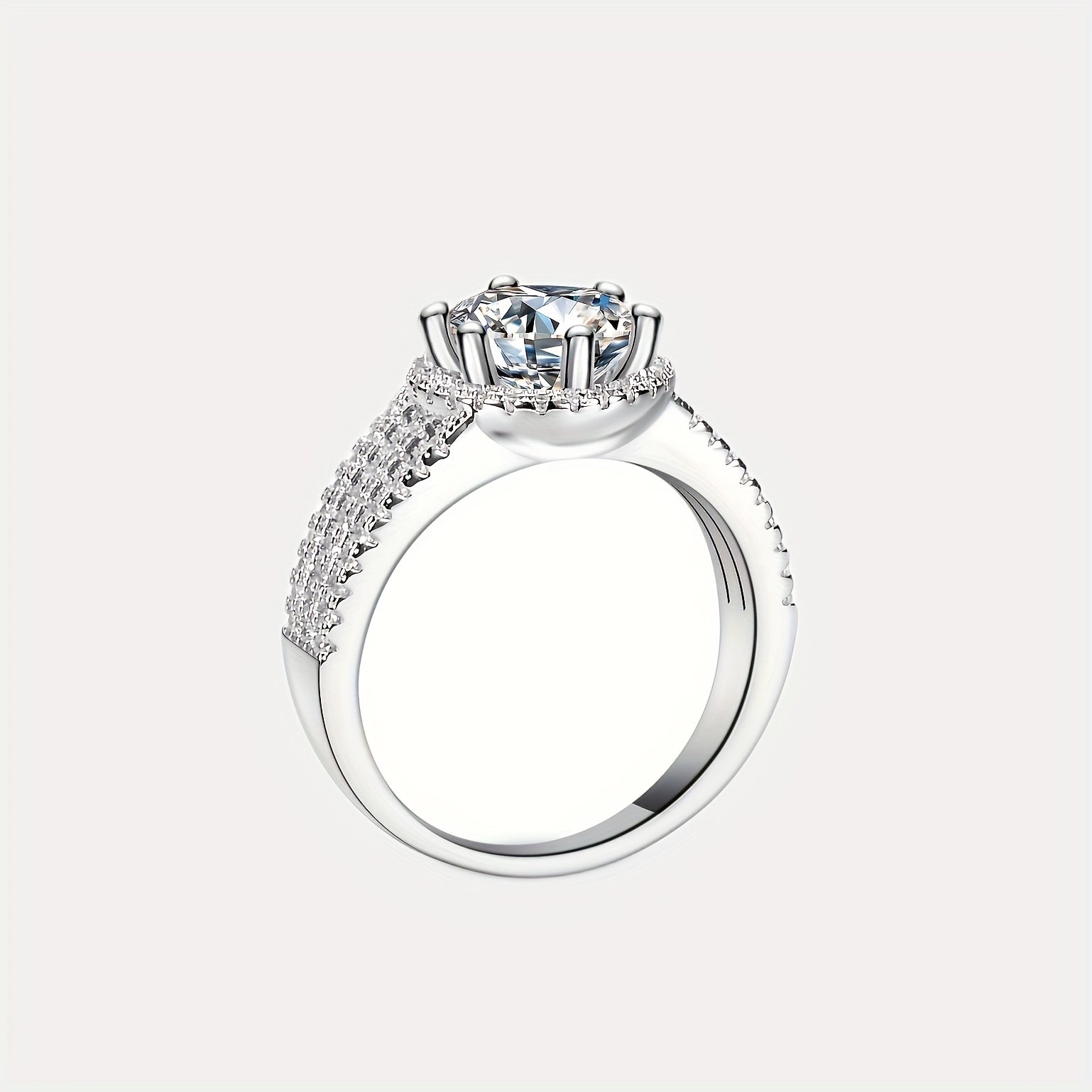 Синее обручальное кольцо из моиссанита с многоцветными вариантами, изготовленное из высококачественного серебра 925 пробы. Идеально подходит для помолвок, свадеб или в качестве особого рождественского подарка для благородной женщины.