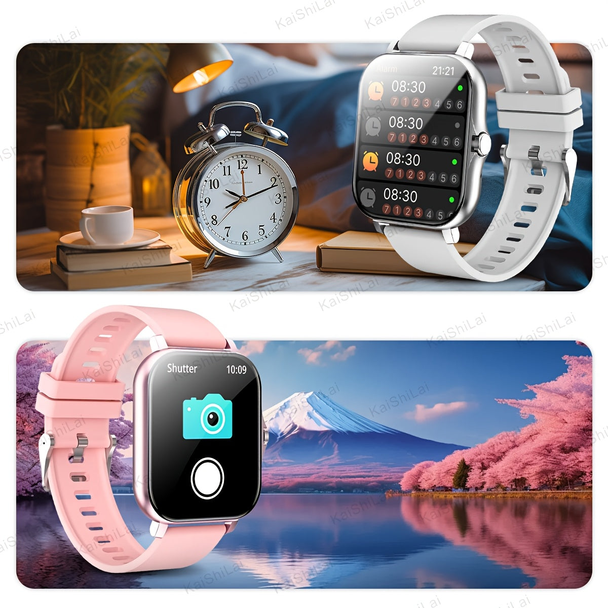 2024 Smartwatch with 4.65cm Touch Screen Sports Tracker Call Function Step Counter Compatible with iPhone Android