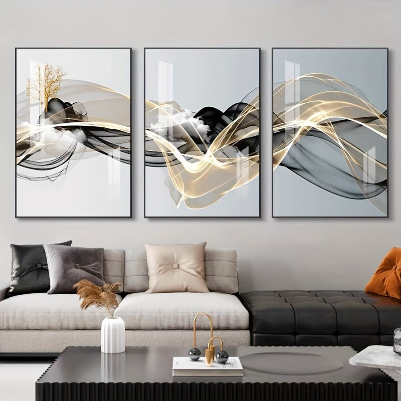 3-Piece Canvas Wall Art Set Landscape Modern Art Posters for Bedroom Living Room Decor