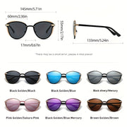 Women's Frameless Sunglasses Set with Gift Box for Outdoor Activities and Driving
