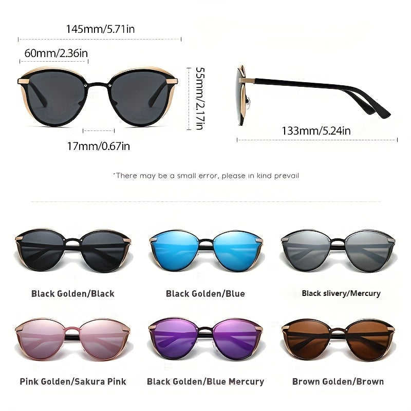 Women's Frameless Sunglasses Set with Gift Box for Outdoor Activities and Driving