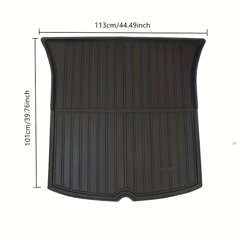 All-Weather TPE Floor Mats Set for Tesla Model Y 2020-2024 with Cargo and Trunk Mat