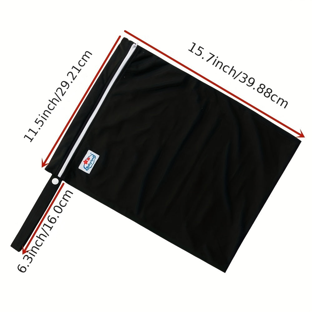 Waterproof Reusable Wet Bag for Cloth Diapers Beach Pool Gym Travel 29x40cm