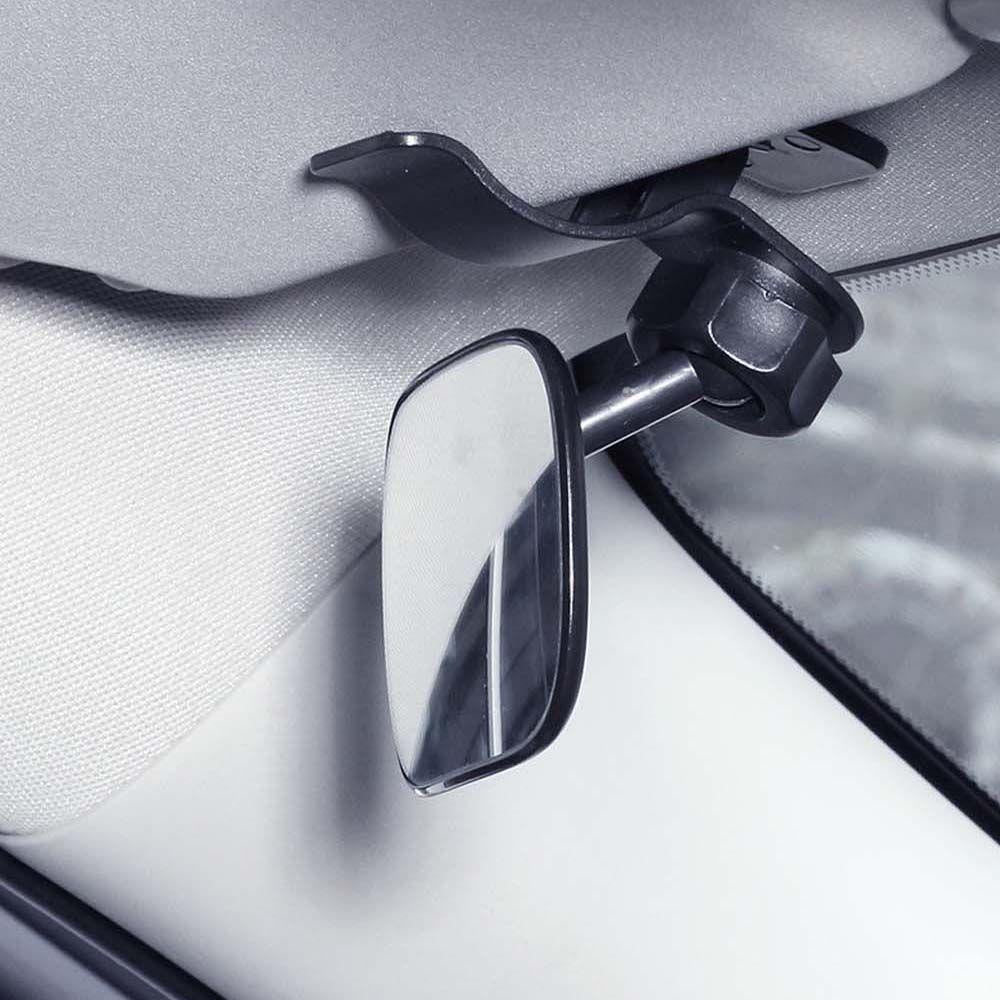 Universal Rearview Mirror for Cars Wide Angle Convex ABS Black
