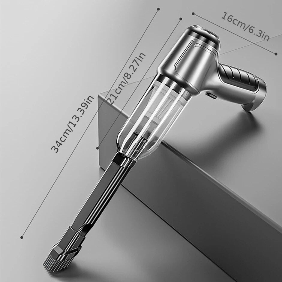 Ulanmagan avtomobil changyutgichi, ho'l va quruq suv bilan choʻkib, havo bilan bosim bilan ishlash, portativ, kichik va qulay