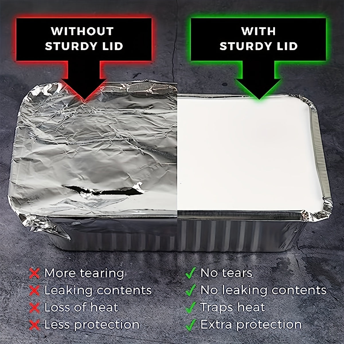 Набор из 20 алюминиевых противней с крышками и картонными накладками для выпечки и хранения