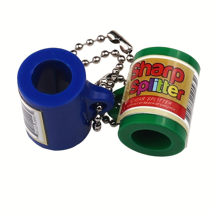 3-Pack Portable Cigar Extinguisher and Clipper Set ABS Plastic Metal Chain Multi-Color