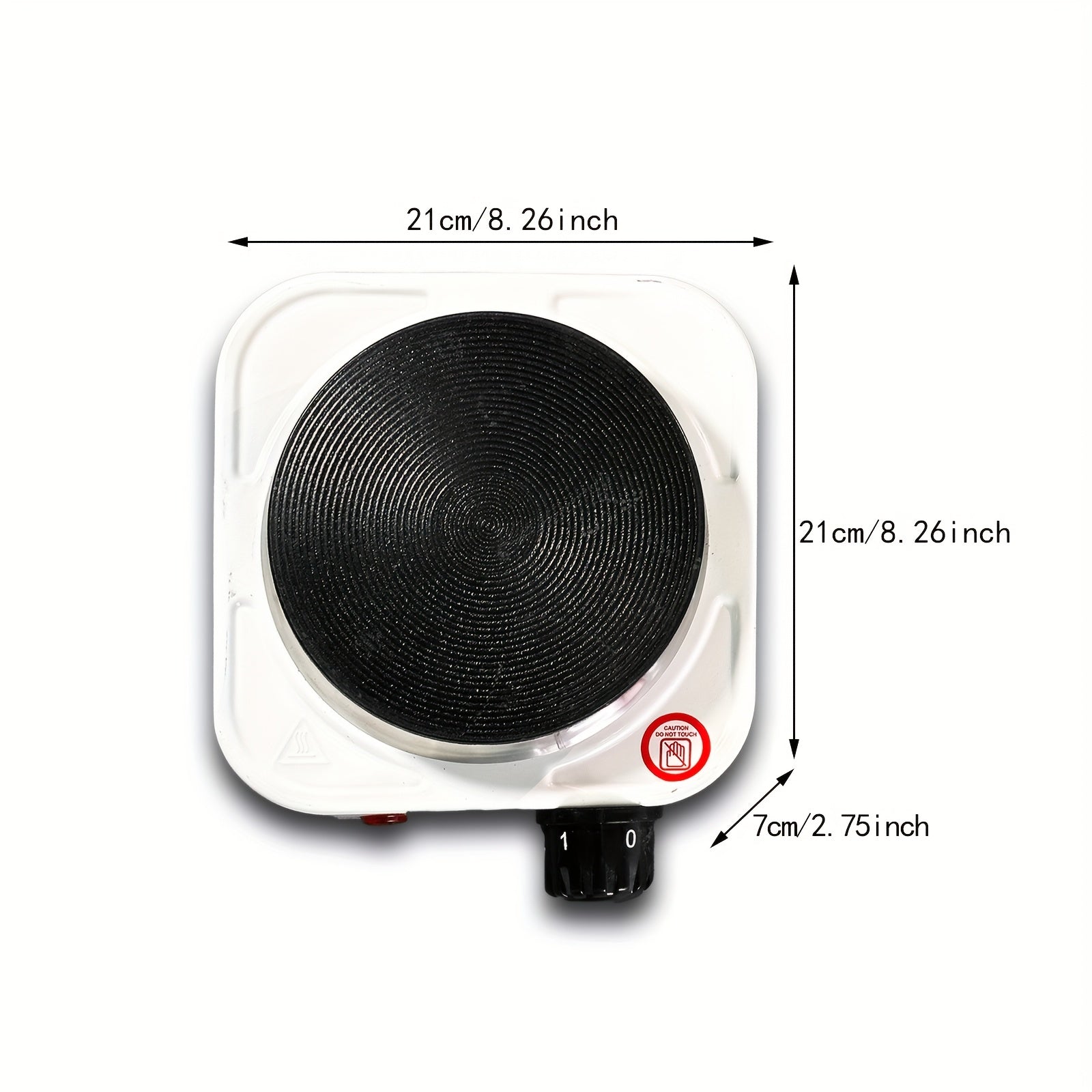 Small electric stove with coffee maker tea kettle iron construction European plug portable