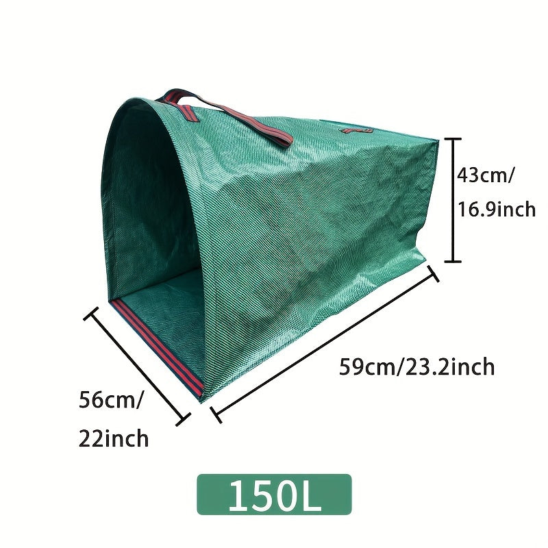 Reusable Yard Waste Bags 150L 200L Half Circle Leaf Collection Bins