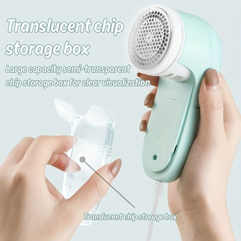 Electric Lint Remover with Stainless Steel Blades for Clothes and Fabrics