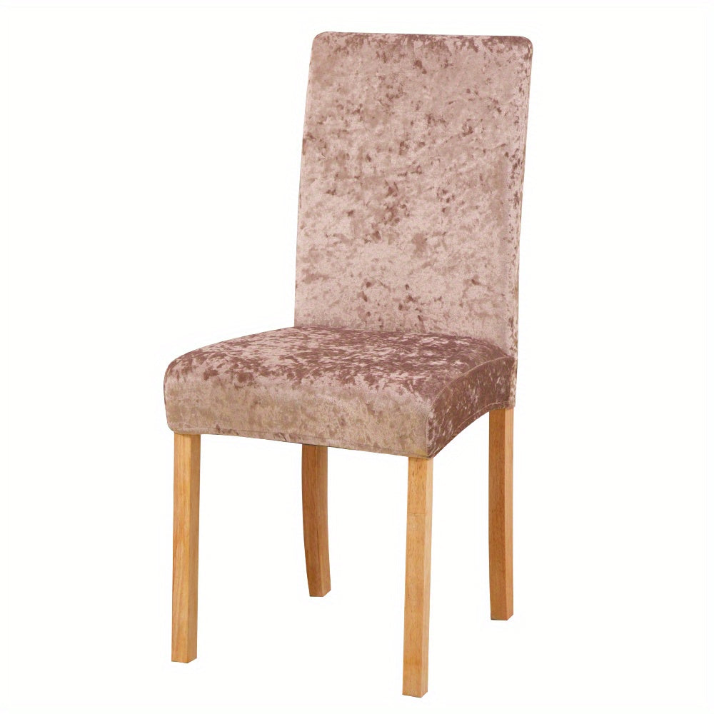 Velvet Dining Chair Slipcovers Protect and Add Elegance