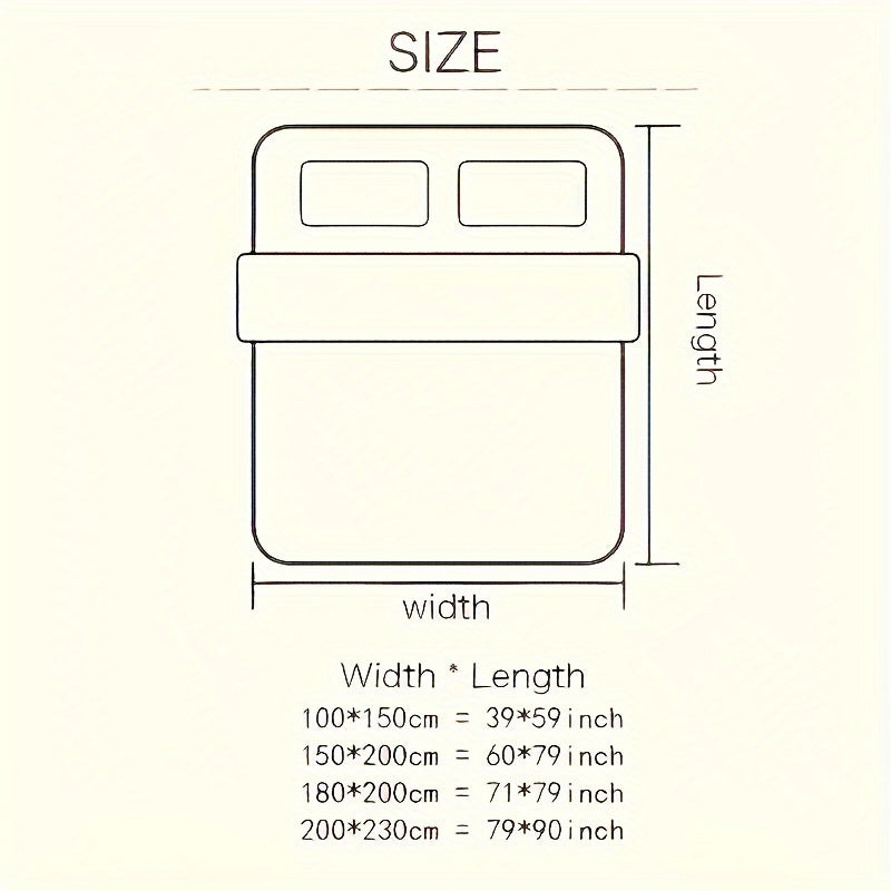 Double-Sided Taffeta and Fleece Blanket for Couch Sofa Bed Camping Travel Solid Color