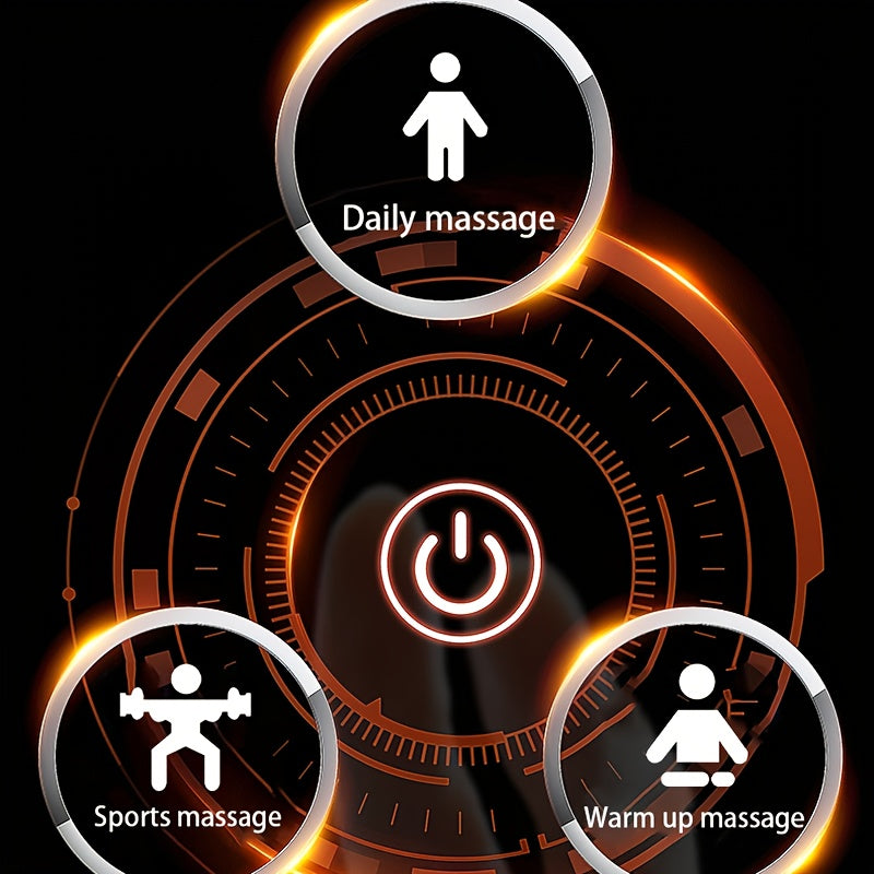 LCD Professional Fitness Massager bir nechta almashtirish boshliqlari bilan, USB orqali zaryadlanadigan va portativ. Ideal sovg'a tanlovi.