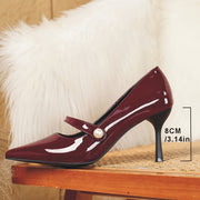 Women’s Red High Heel Shoes Pointed Toe Spring Autumn Elegant Stilettos