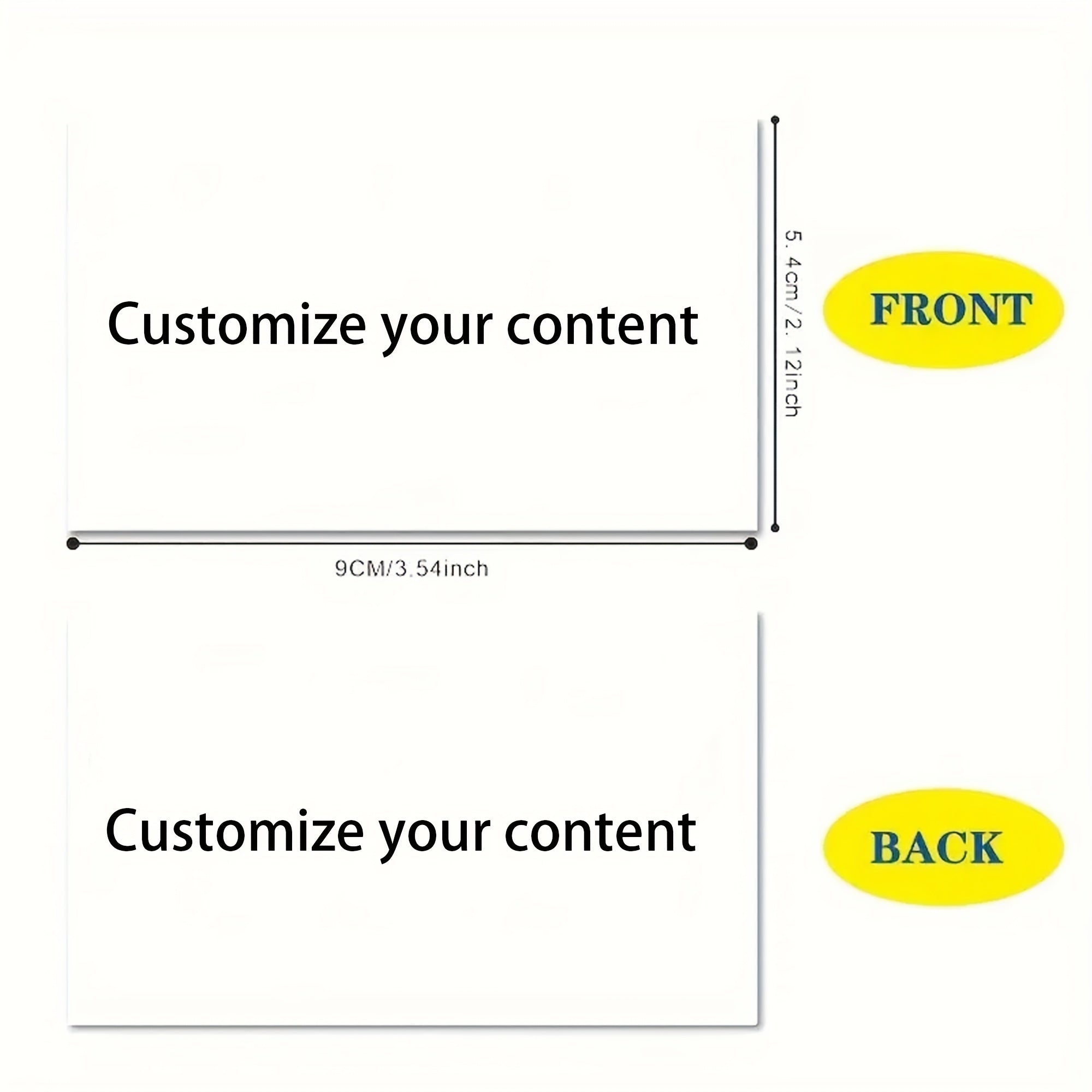 Customizable Business Card Sets Matte Finish Waterproof Paper 200 500 1000