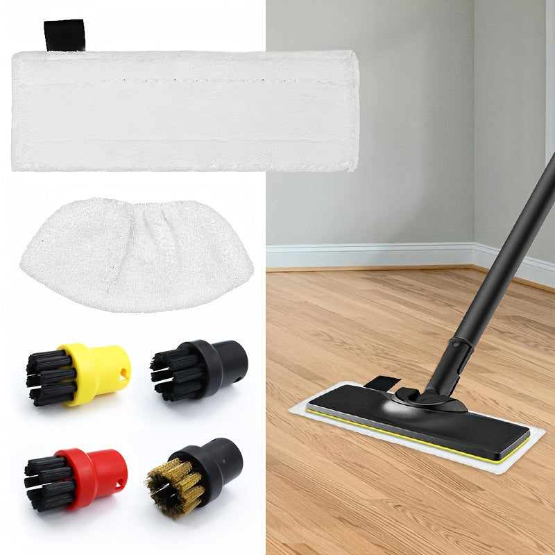 Set of 2/4 Mop Replacement Pads and Brushes for Floor Cleaning Durable Plastic Copper