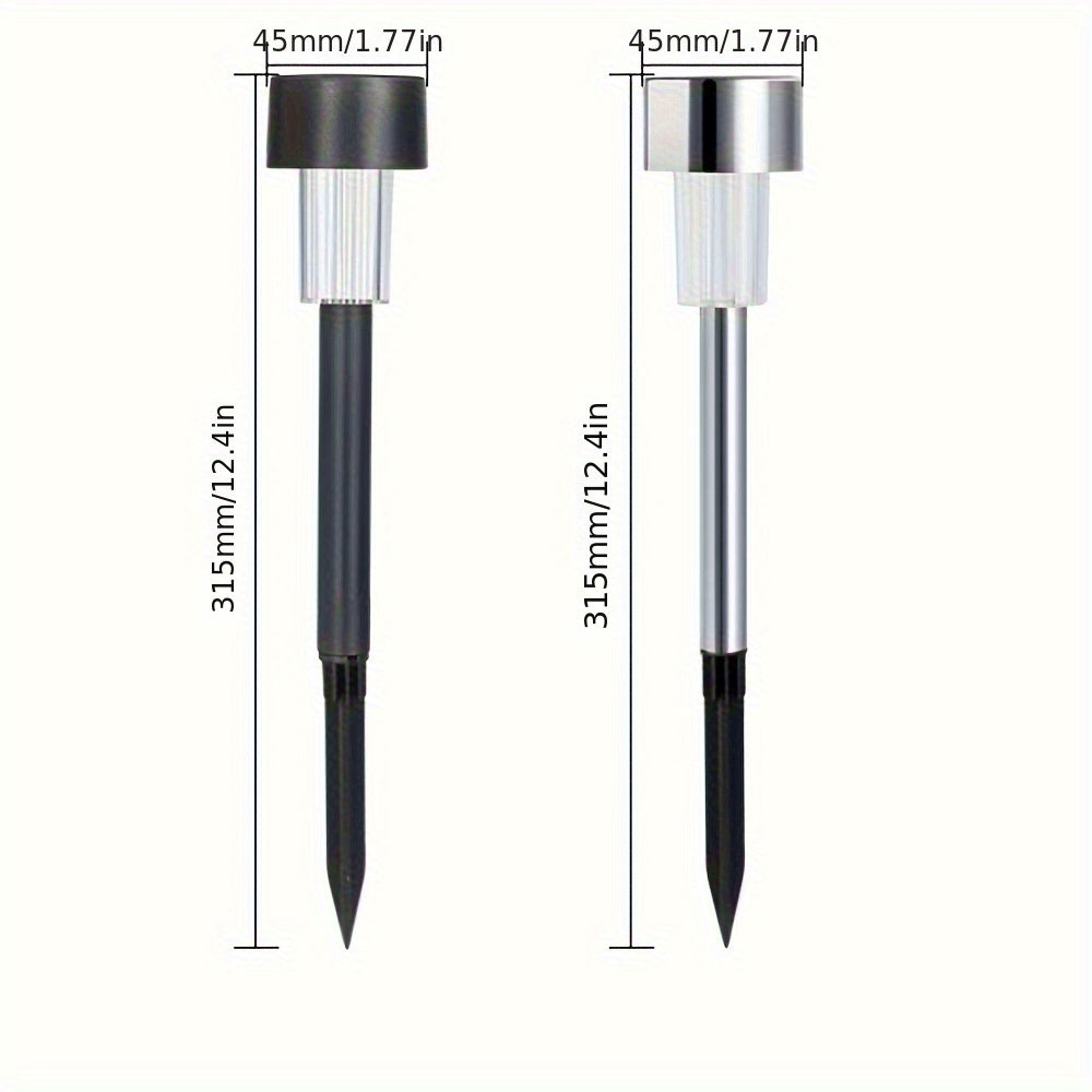 Juego de 12 luces solares de jardín para exteriores en estaca para suelo, iluminación de paisaje y caminos