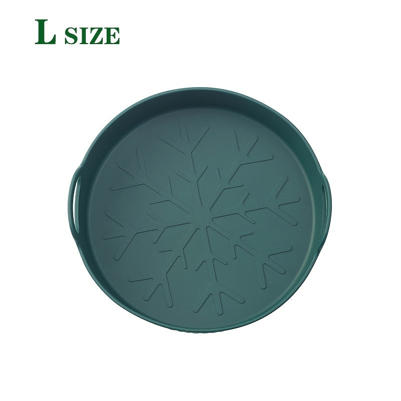 9-Inch Silicone Air Fryer Liner Reusable Non-Stick Heat-Resistant Baking Tray