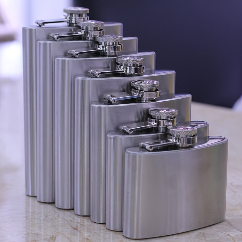 Stainless Steel Hip Flask for Outdoor Use Pocket-Sized with Screw Cap