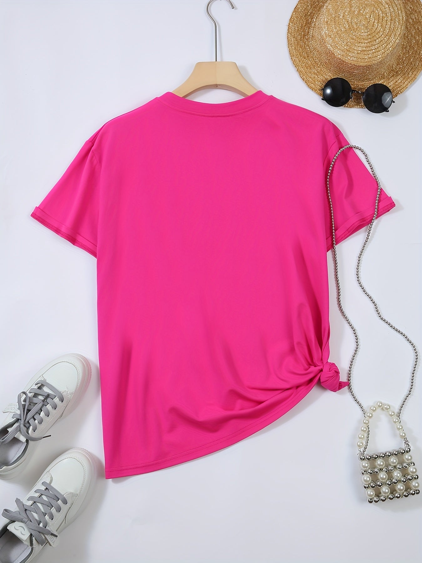 Women's Plus Size T-Shirts Pack Soft Breathable Short Sleeve Casual Top