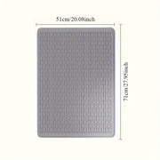 Katta silikon pechka usti qopqog'i - 71.12 sm x 50.8 sm - Isiga chidamli, sirpanmaydigan, suv o'tkazmaydigan, elektr va gaz pechkalari uchun egiluvchan, qora - Oshxona himoyasi, pechka usti himoyachilari va boshqa ko'p narsalar uchun mukammal