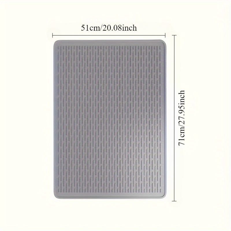 Katta silikon pechka usti qopqog'i - 71.12 sm x 50.8 sm - Isiga chidamli, sirpanmaydigan, suv o'tkazmaydigan, elektr va gaz pechkalari uchun egiluvchan, qora - Oshxona himoyasi, pechka usti himoyachilari va boshqa ko'p narsalar uchun mukammal