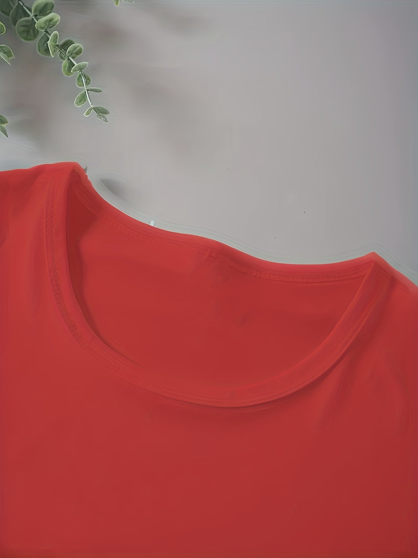 Women's Plus Size Short Sleeve Round Neck T-Shirt Blue Hollow Out Comfortable Fit