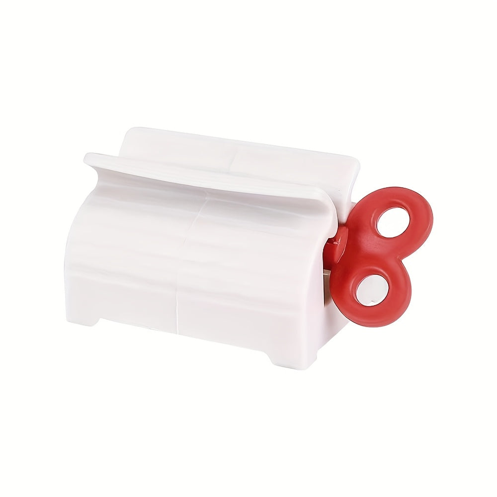 Red Toothpaste Squeezer Dispenser Automatic Bathroom Accessory
