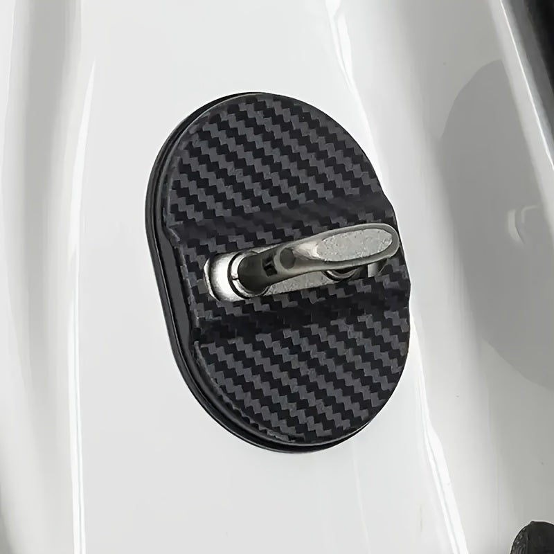 Universal Car Door Lock Cover Set PVC Anti-Rust Plastic Door Protectors 4pcs