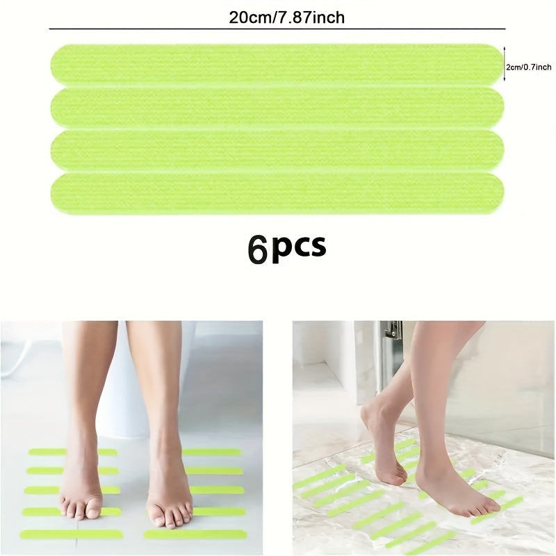 Glow-in-the-Dark Waterproof Non-Slip Stickers for Stairs and Bathroom Safety