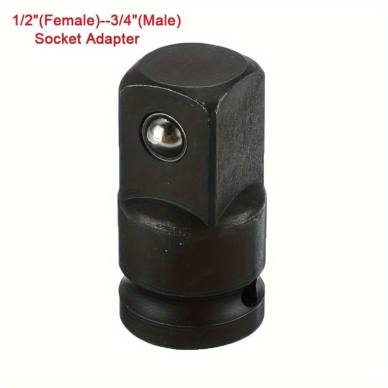 3/4 Inch Female to 1/2 Inch Male Impact Socket Adapter Set Steel Automotive Bicycle Garage