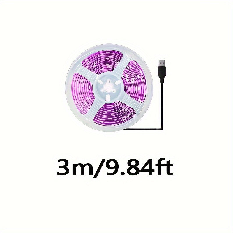 Ichki bog'dorchilik uchun USB quvvatlangan LED chiroq lentasi, o'sishni rag'batlantiradi va gullash davrini uzaytiradi, turli xil o'simliklar uchun ideal.