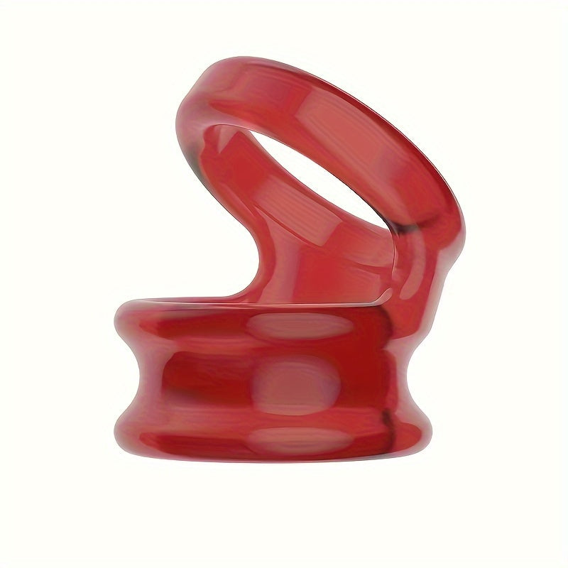 Erkaklar uchun TPE kuchaytirish halqasi, qayta ishlatiladigan, bir xil rangli, erkaklar uchun jinsiy o'yinchoq