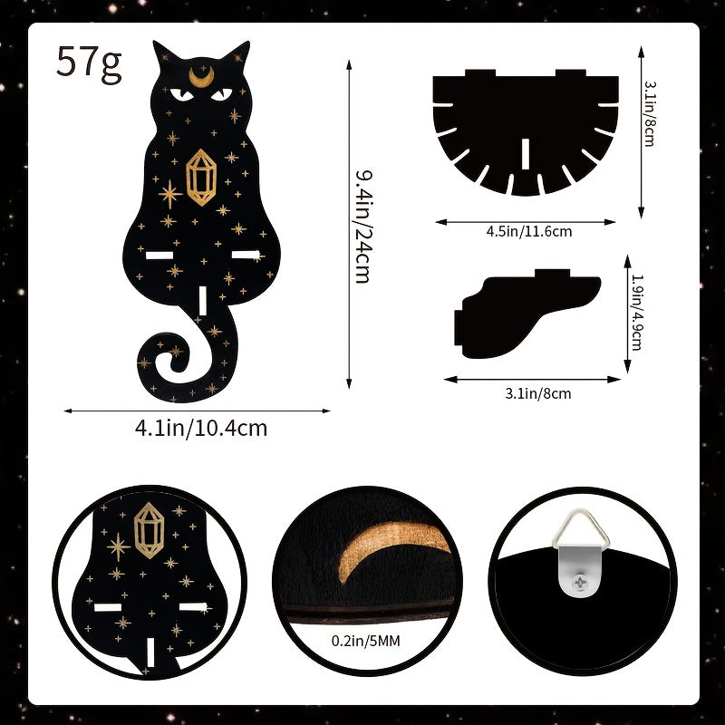 Wooden Crystal Wall Shelf Storage Rack for Cosmetics and Household Organization