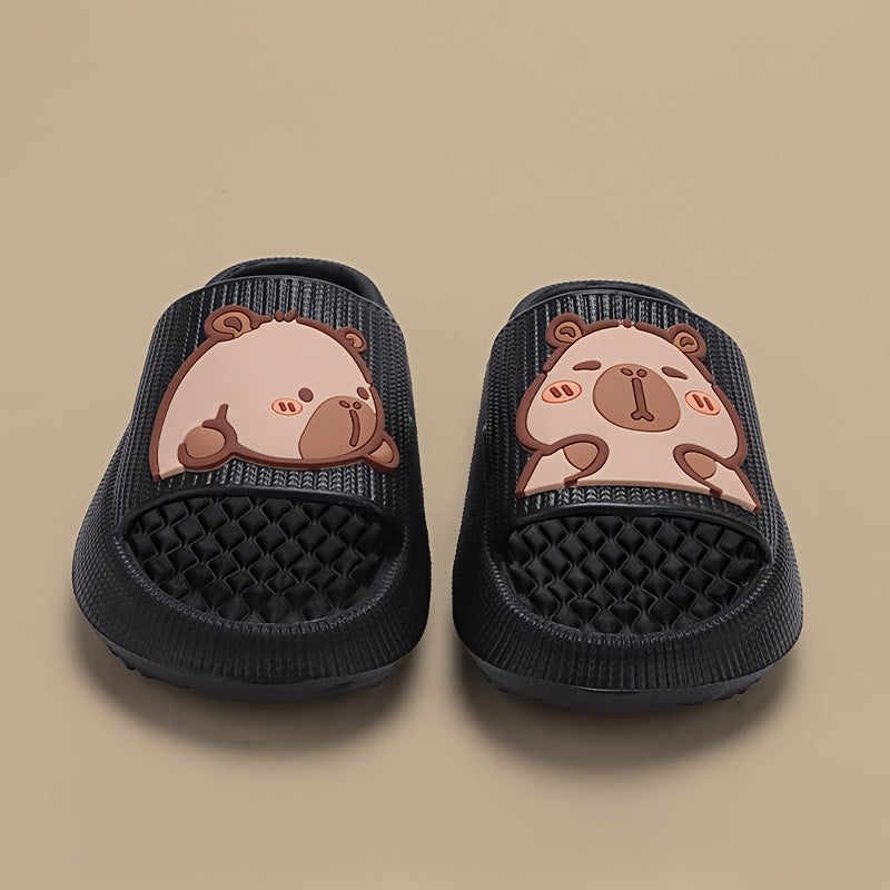 Ayollar uchun multfilm quyonli EVA och oyoqli yopiladigan yozgi poyabzal