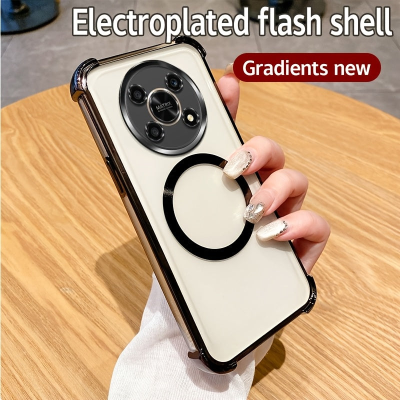 Luxury Heavy-Duty Shockproof Phone Case for Honor X7b X9 Series with Airbags and Magnetic Coil