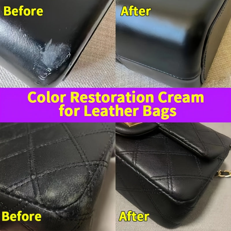 Leather Repair Kit for Shoes and Bags - Color Restoring Paste Set