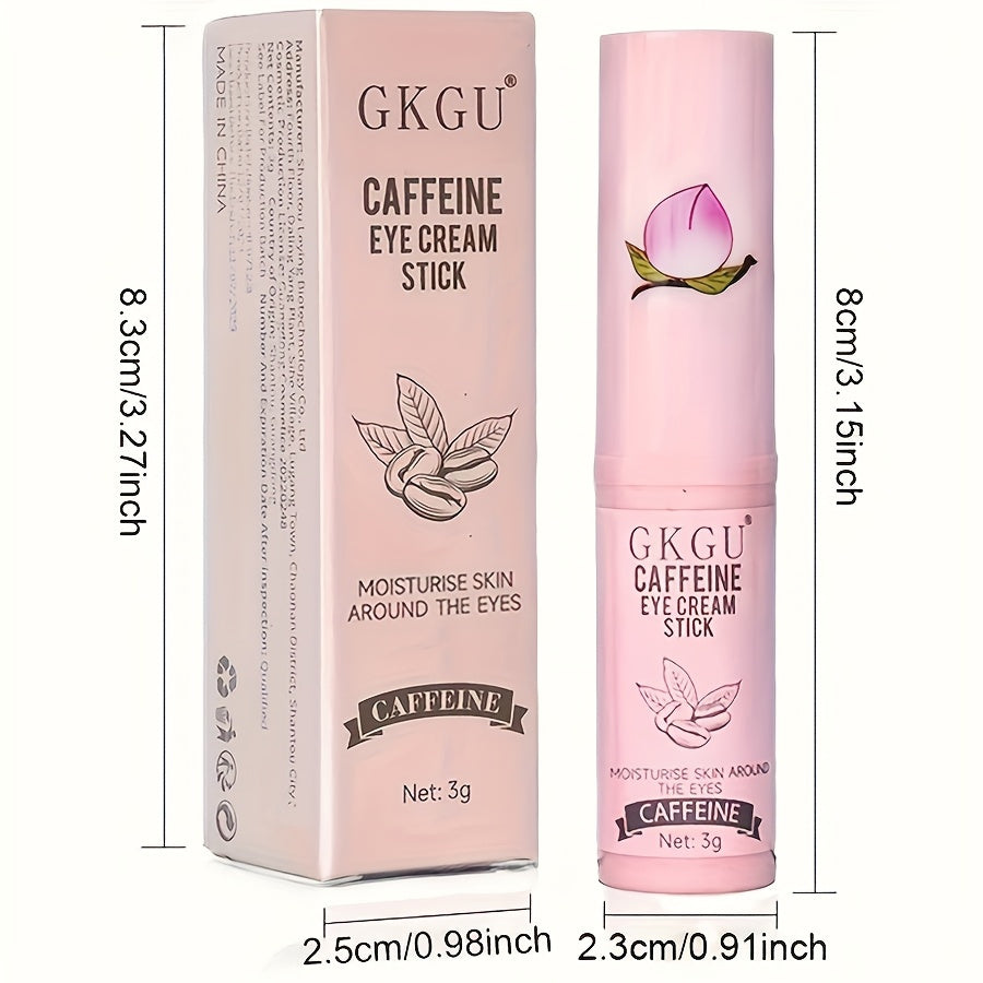 Unisex увлажняющий гидратирующий стик для глаз с кофеином, витамином E и лимонным экстрактом