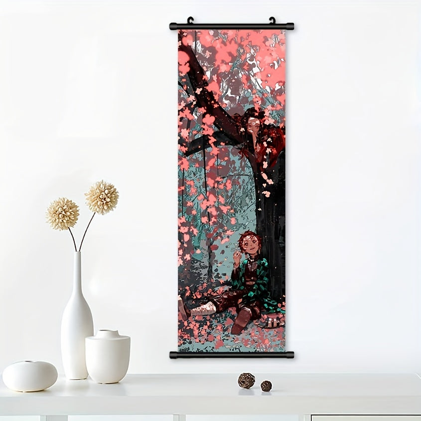 Plastic Canvas Wall Art Featuring Slayer Anime Cartoon Poster for Home Office Bar Decor