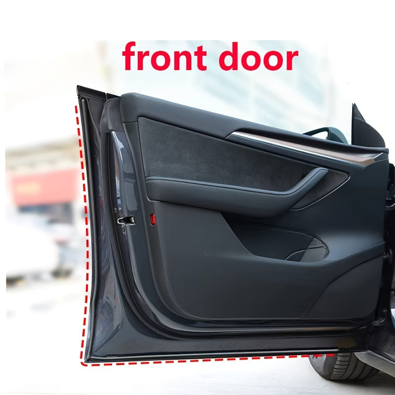 Car Vehicle Door Seal Strip Dustproof Soundproof Weather Stripping Rubber Set