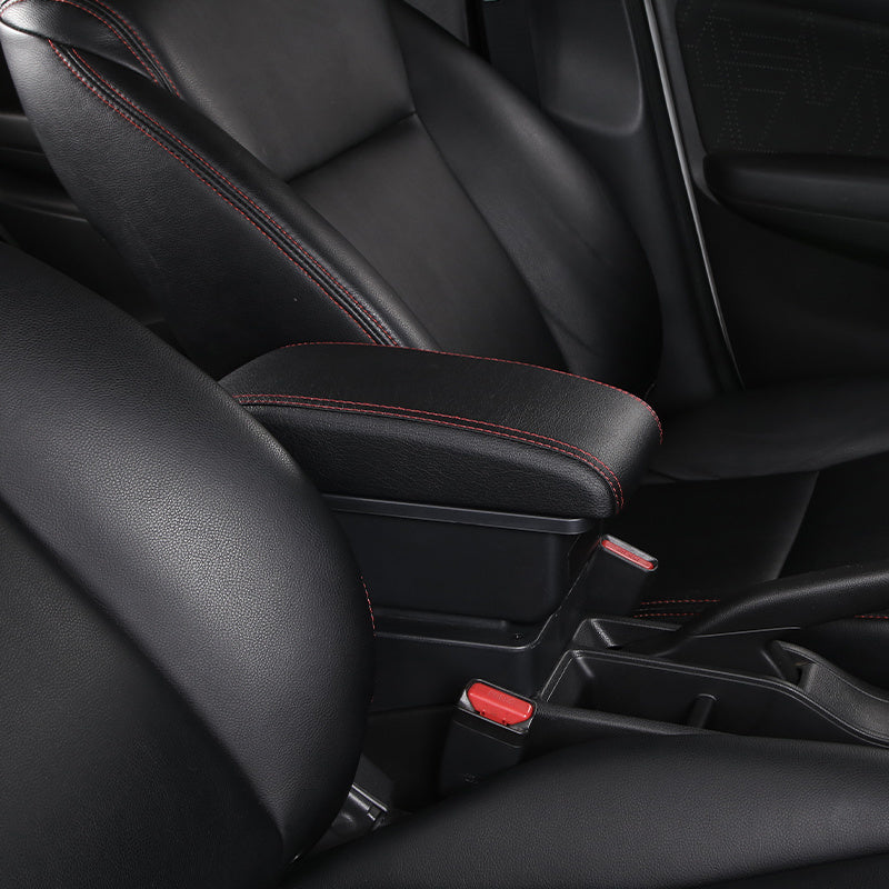 Black ABS Armrest Console Storage Box for Car Center Organizer