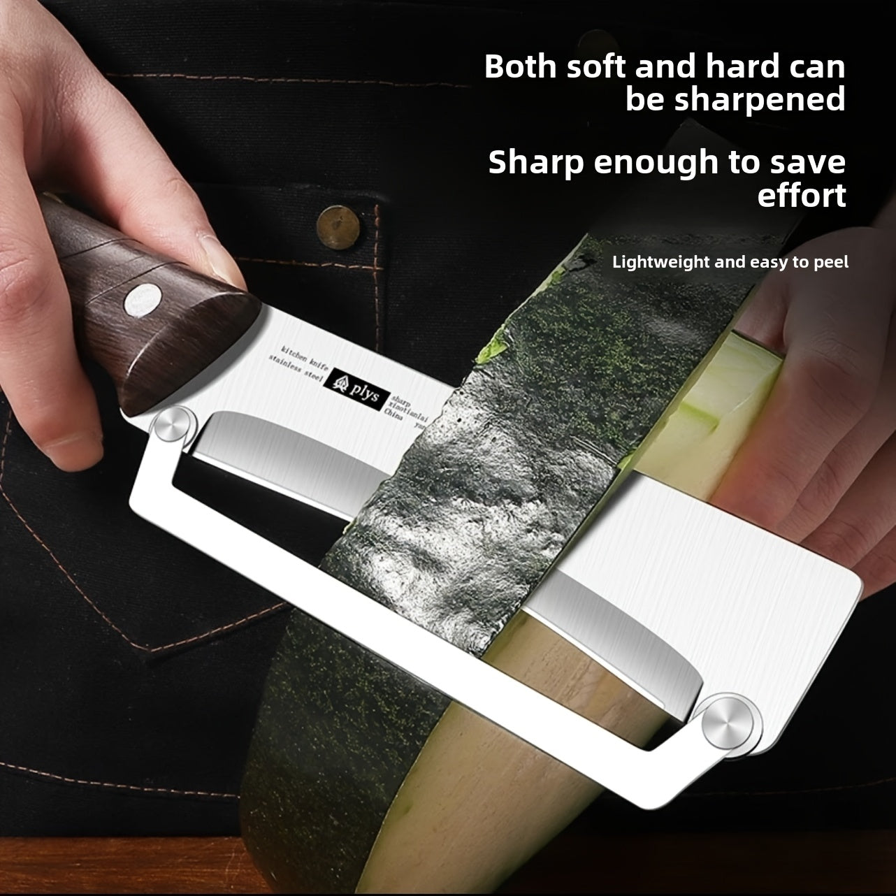 Stainless Steel Paring Knife with Wooden Handle for Fruit Peeling and Kitchen Tasks