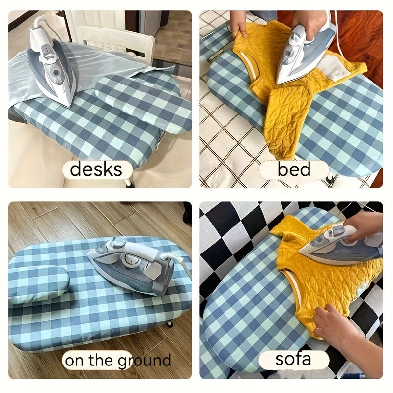 Foldable Ironing Board with Heart and Geometric Design for Home and Office Use