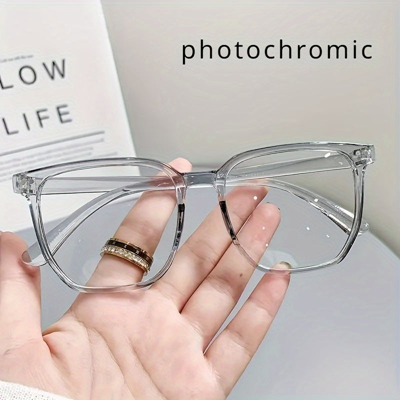 Gafas cuadradas unisex con lentes fotocromáticos de policarbonato para uso en exteriores