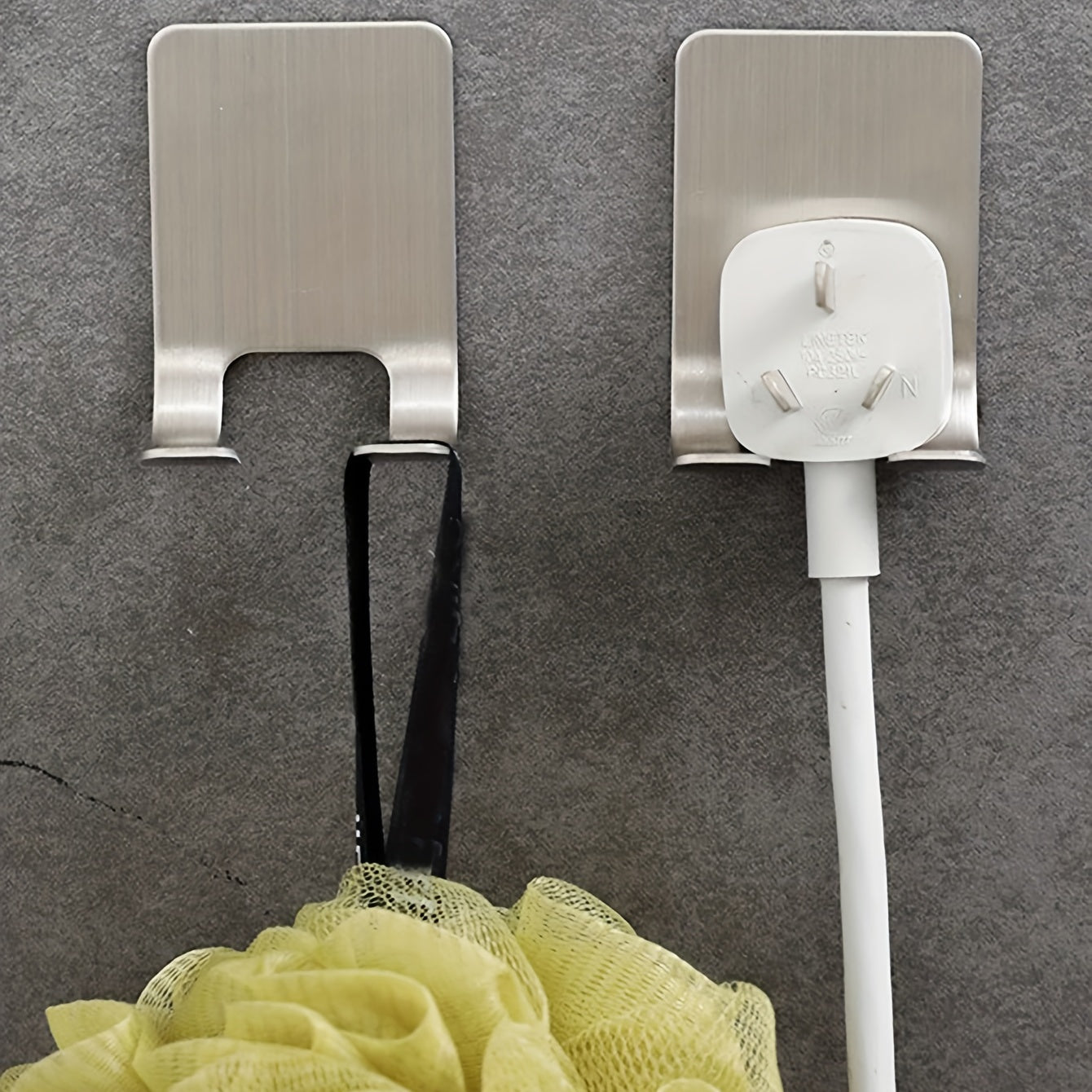 Soporte para maquinillas de afeitar de acero inoxidable para pared, organizador de ganchos sin costuras para baño