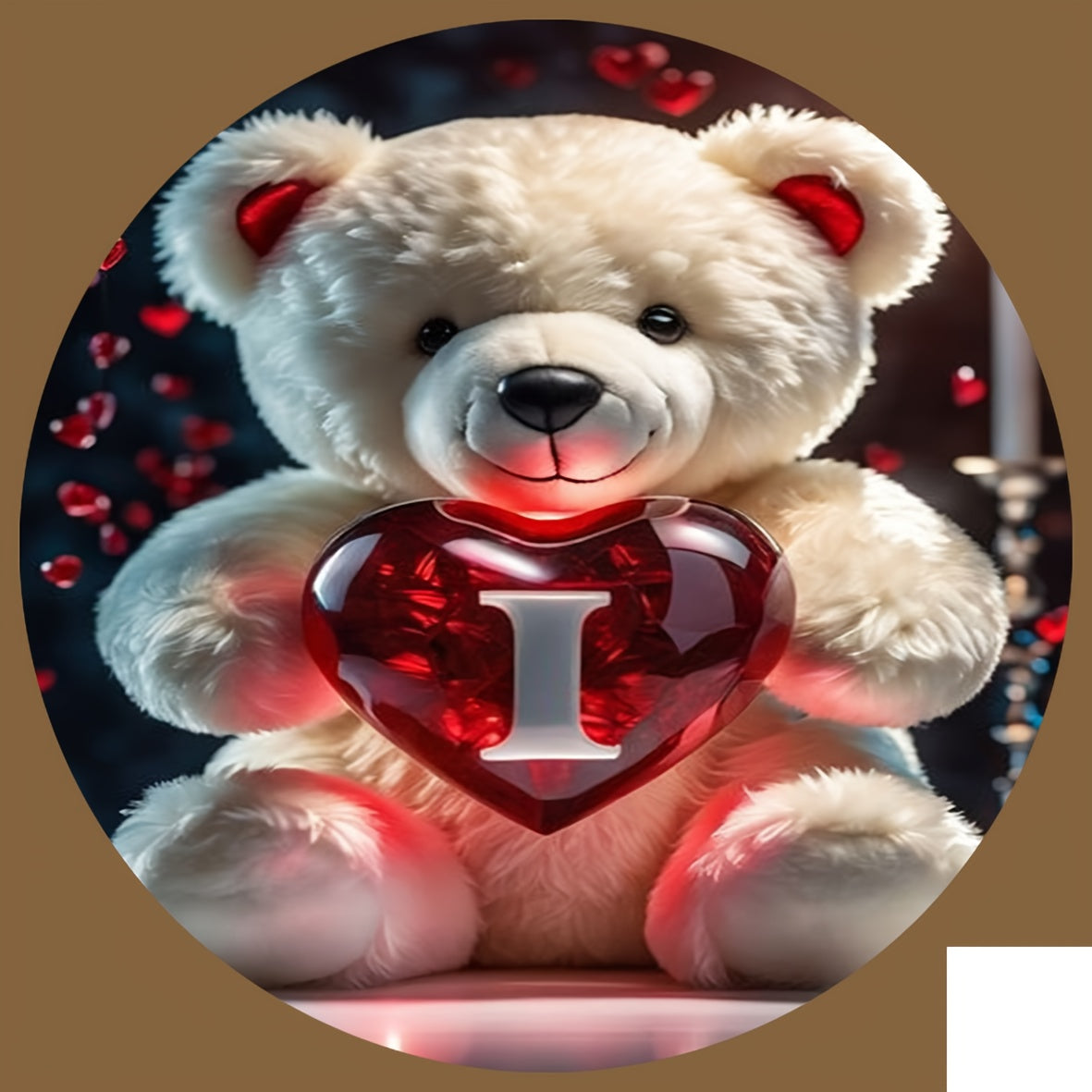 Animal Series Bear Alphabet Wooden Coaster for Drinks and Gifts