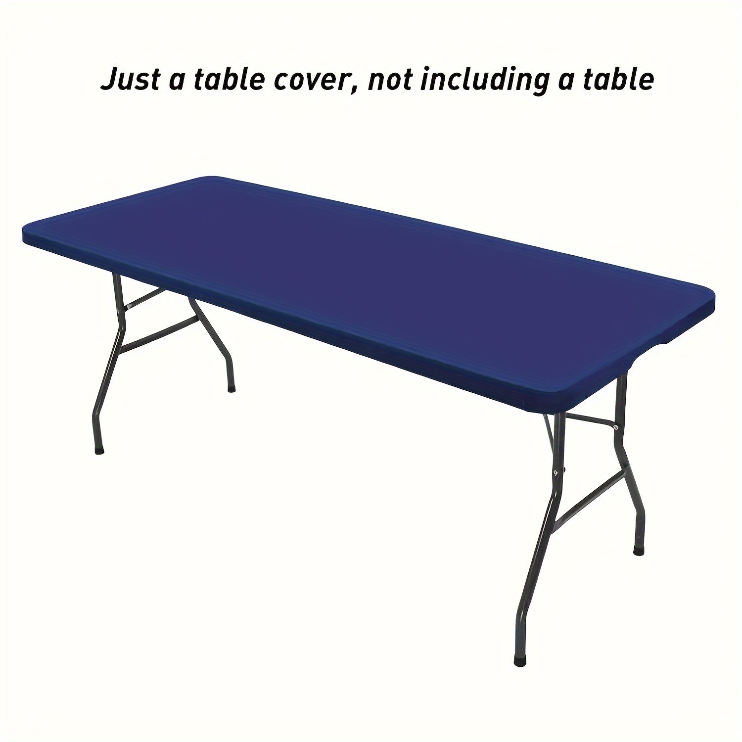 Elastic Stretch-Fit Tablecloth for Folding Tables Washable Indoor Outdoor 182.88cm