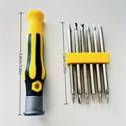 6-Piece Precision Smartphone and Tablet Screwdriver Set Carbon Steel Flat Head Bits